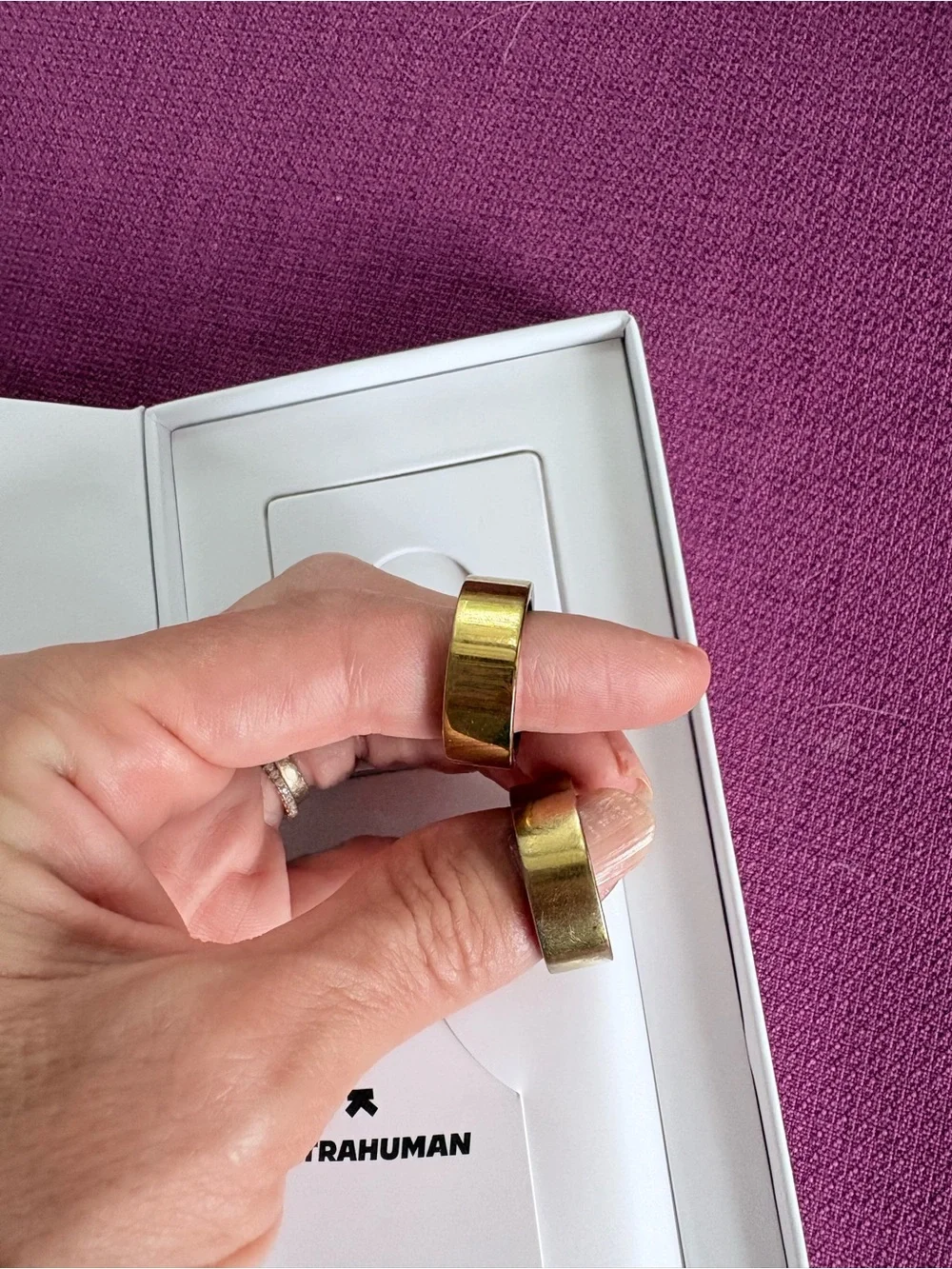 2 Ultrahuman AIR Smart Ring - Gold - size 7